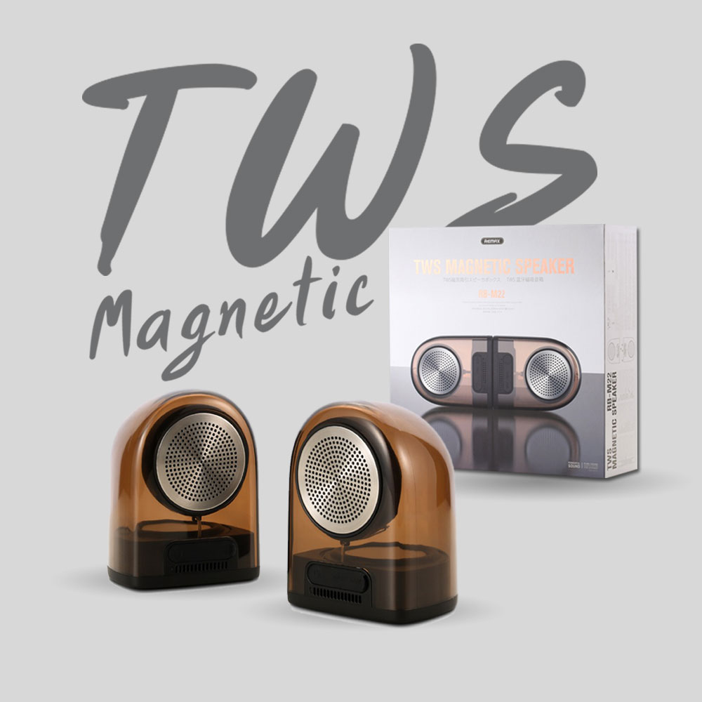 SPK Bluetooth RB M22 Brown TWS Magnetic REMAX