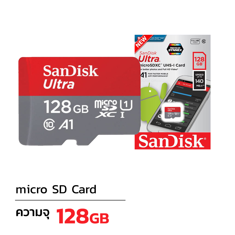 Micro Sd Card 128GB (C10) Sandisk Remax Thailand